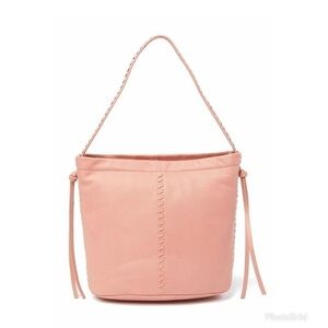 Kooba Limon Leather Hobo Pink Top Handle Bag